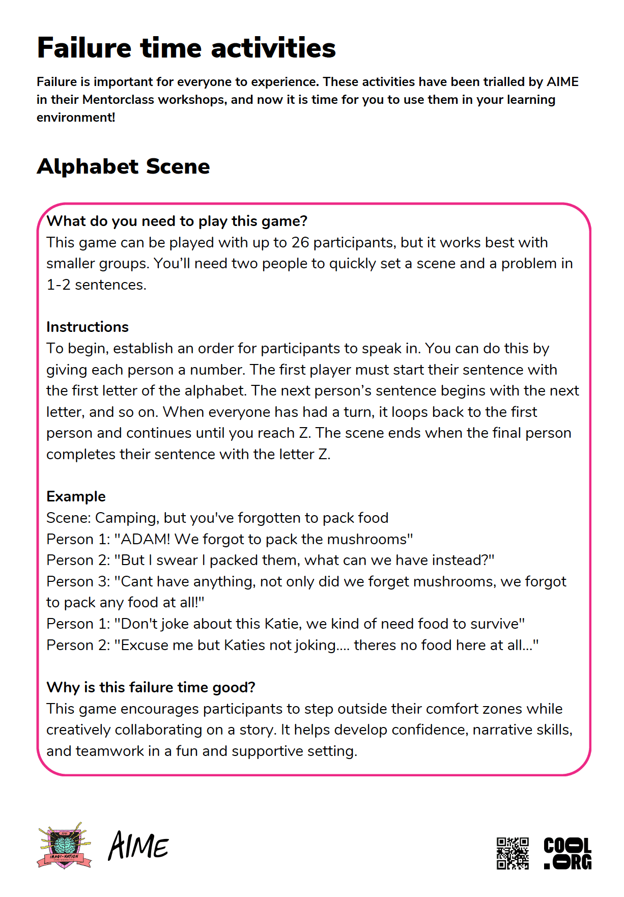 Sample Worksheet