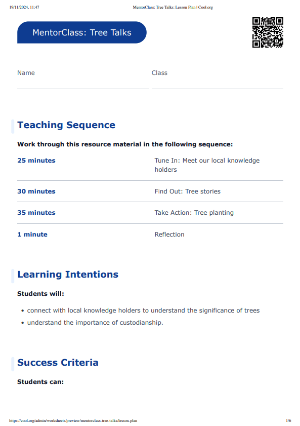 Sample Worksheet